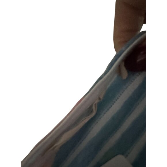 SOFT SURROUNDINGS Tropical Striped Tunic Top Size L - Picture 5 of 7